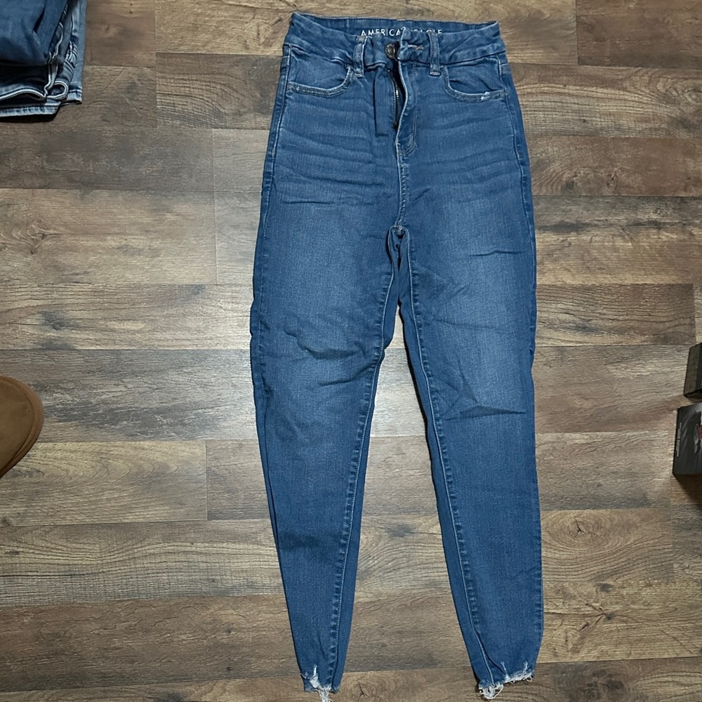 American Eagle Outfitters High Rise Blue Jeans